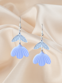 Long Petal Dangle Dusty Purple
