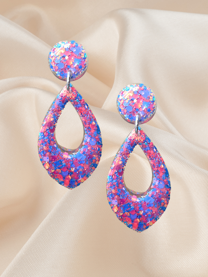 Featured Teardrop Dangle Coral Cove