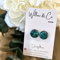 1.5cm Studs Siren Noir