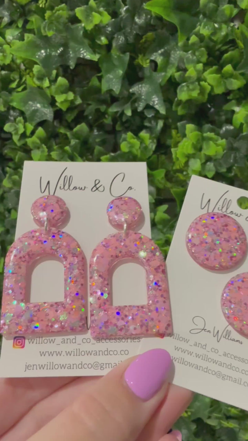 MAXI Stud Sugar Plum Sparkle