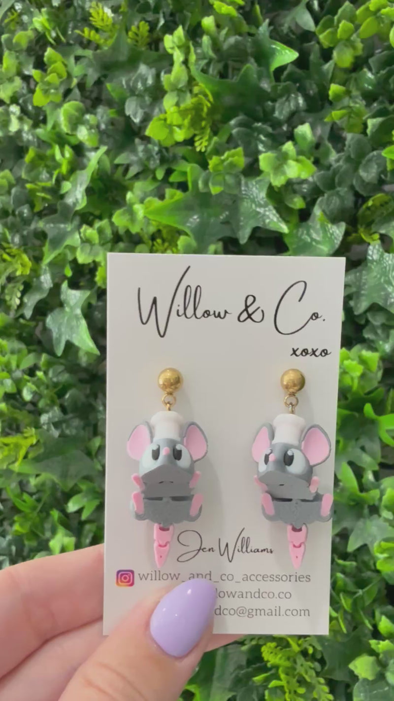3D Chef Mouse Dangles