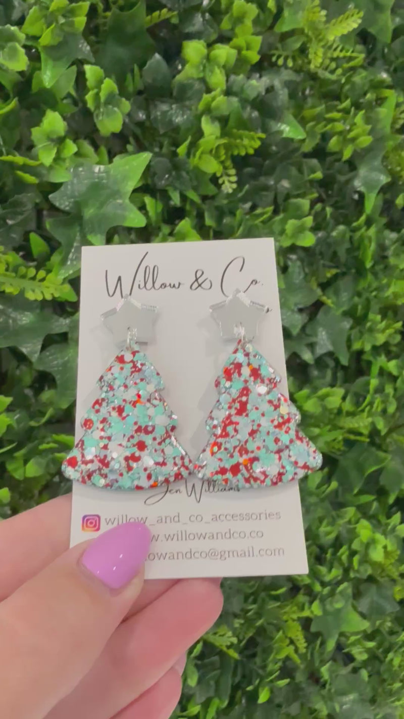 Large Christmas Tree Dangles Peppermint Pop