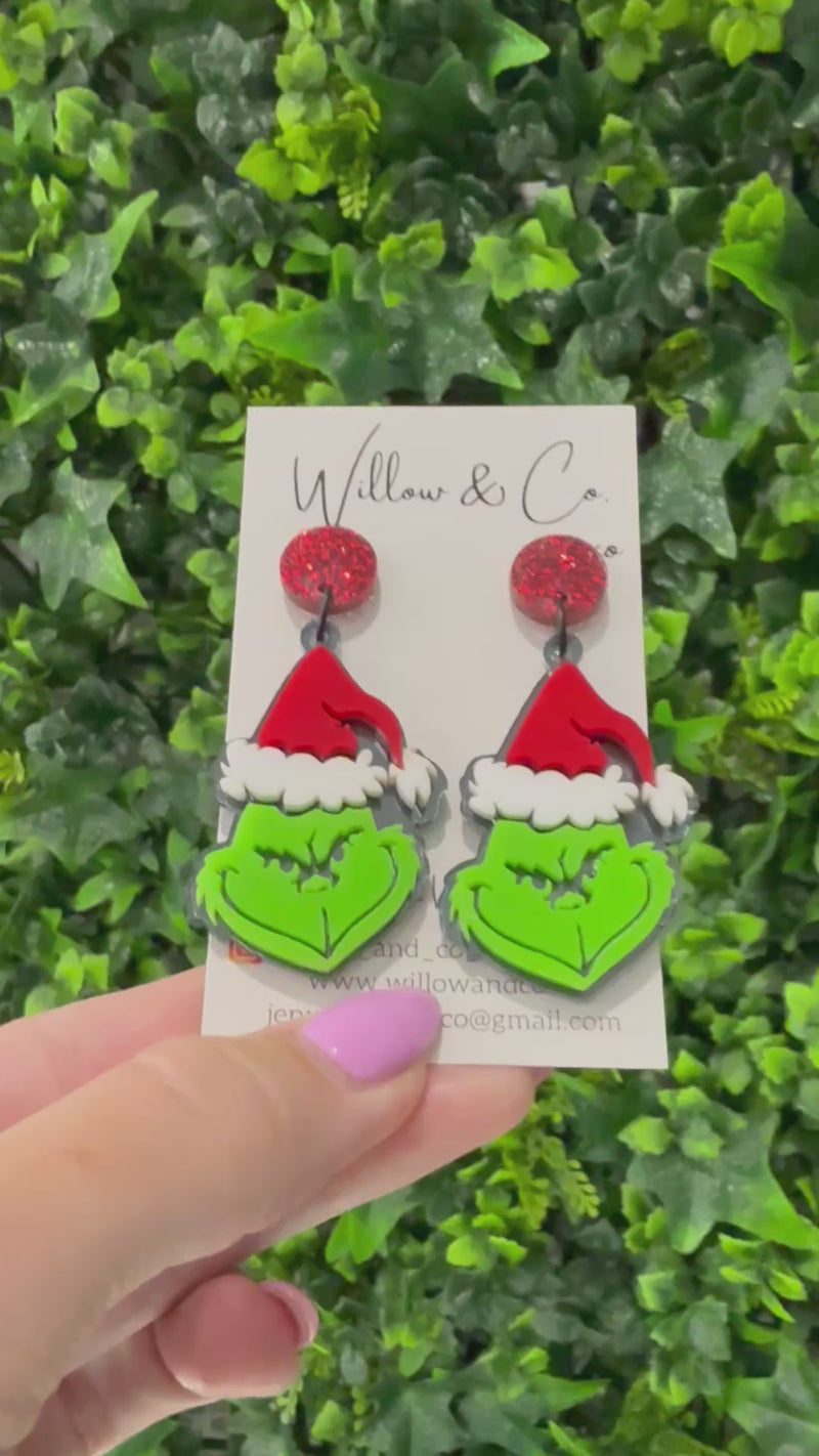 Large GRINCH DANGLE
