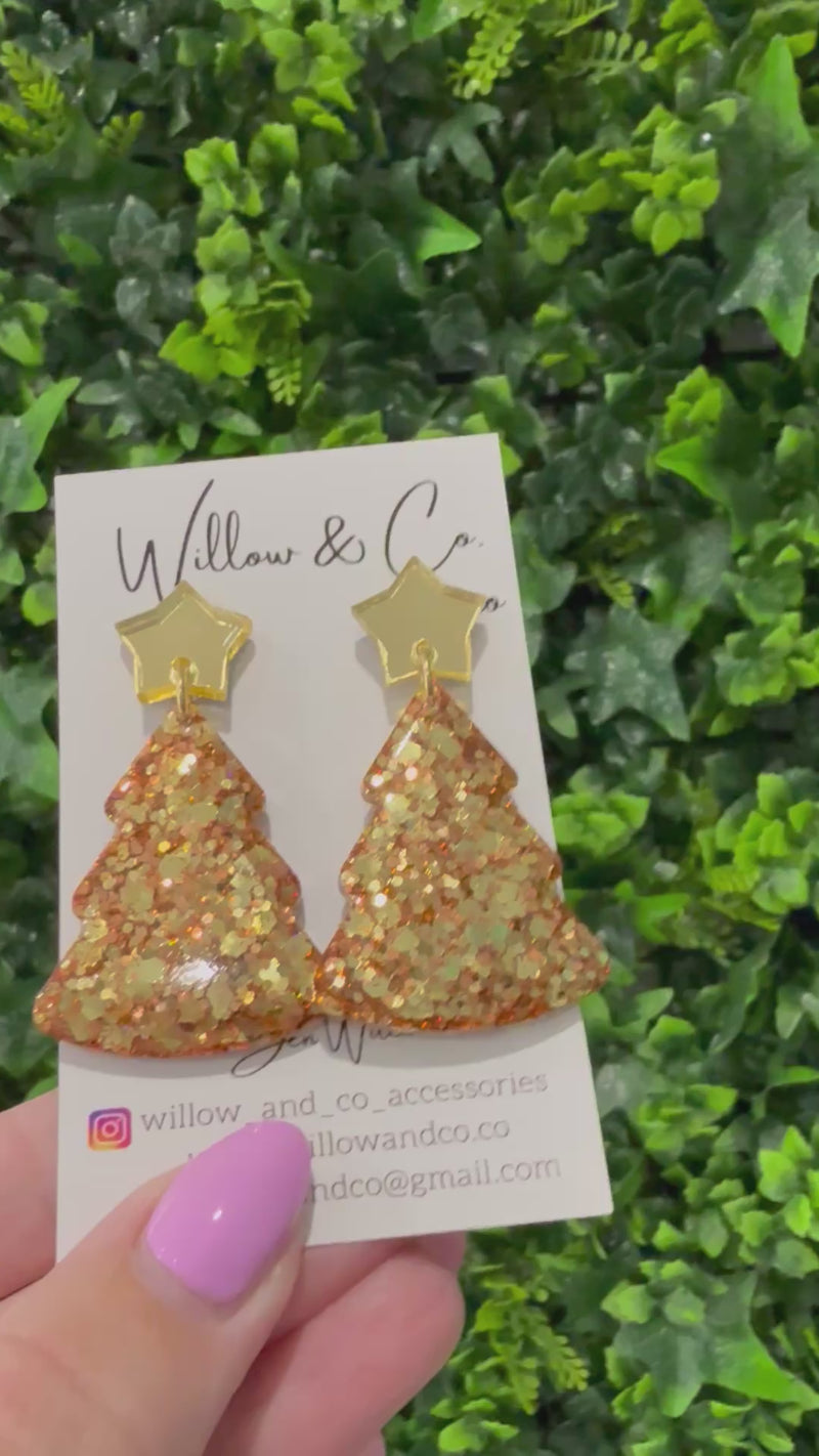 Large Christmas Tree Dangles Copperlight