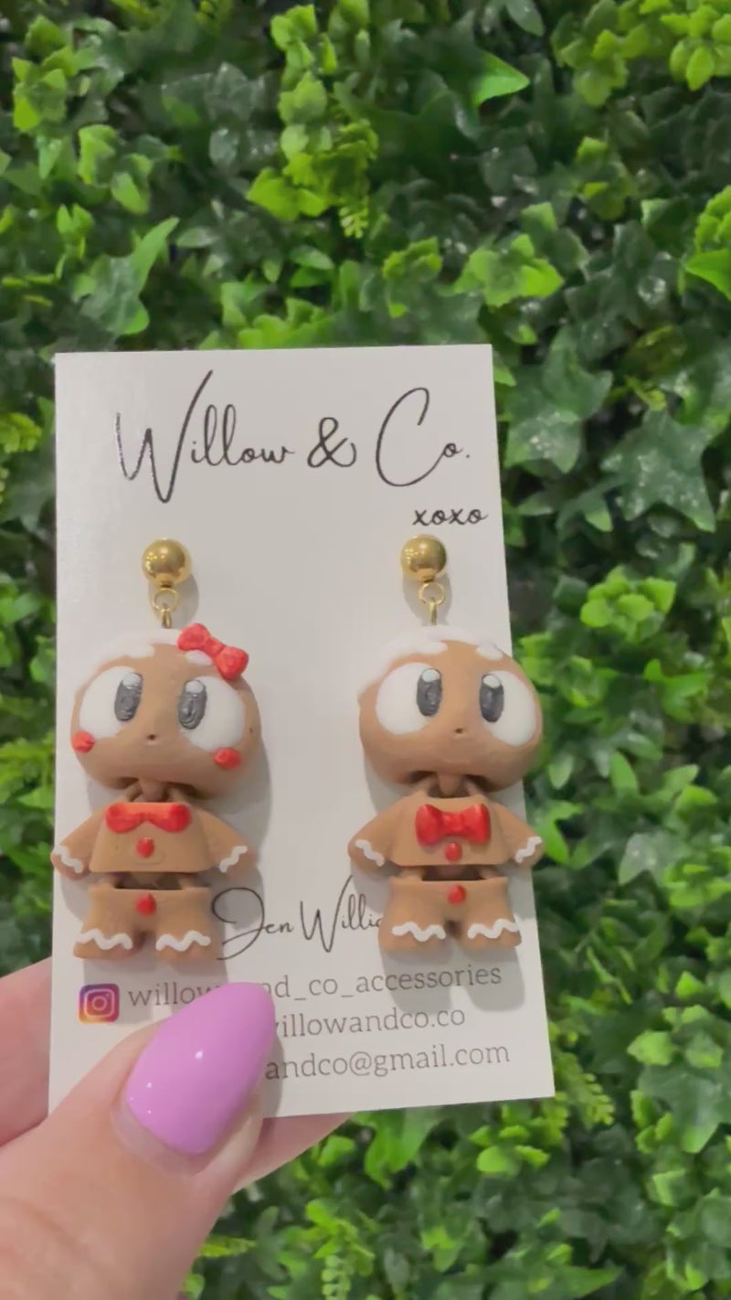 3D Gingerbread Dangles