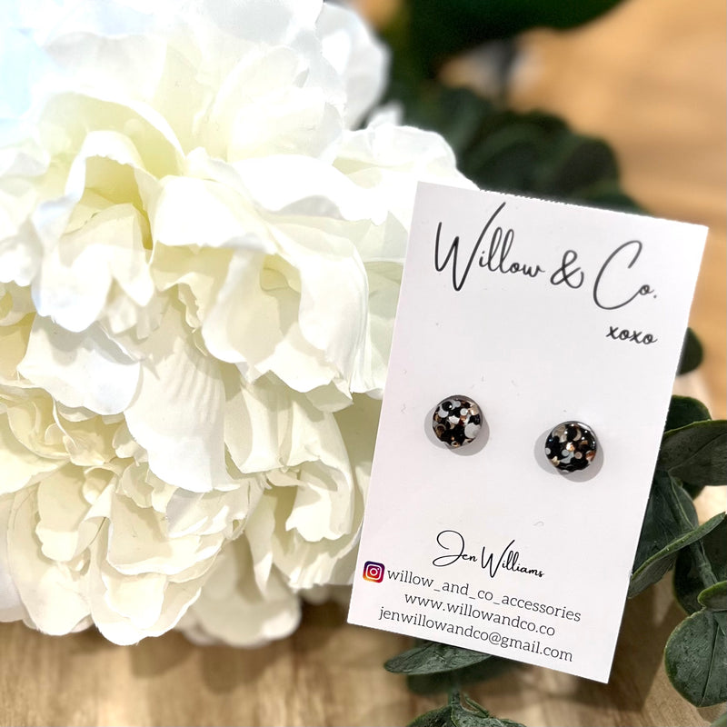 MINI Studs Leopard Luxe